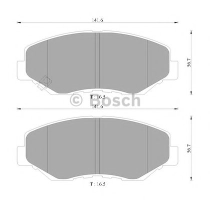 BOSCH 0 986 AB9 344 Brake Pad Set, disc brake